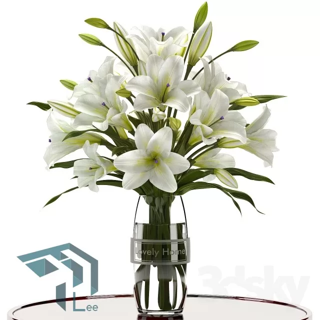 FLOWER – 3DMODEL – VASE – 239