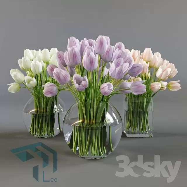 FLOWER – 3DMODEL – VASE – 240