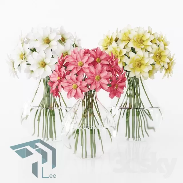 FLOWER – 3DMODEL – VASE – 248