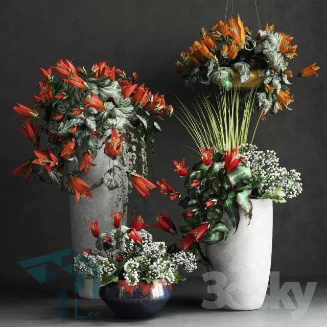 FLOWER – 3DMODEL – VASE – 256