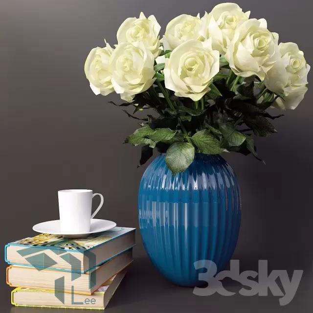 FLOWER – 3DMODEL – VASE – 257