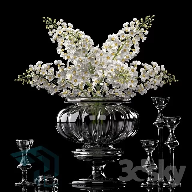 FLOWER – 3DMODEL – VASE – 258