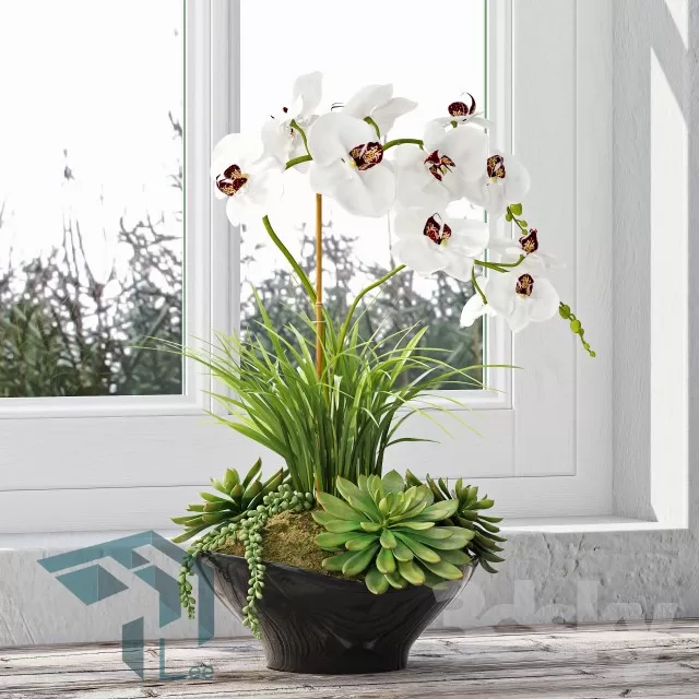 FLOWER – 3DMODEL – VASE – 262