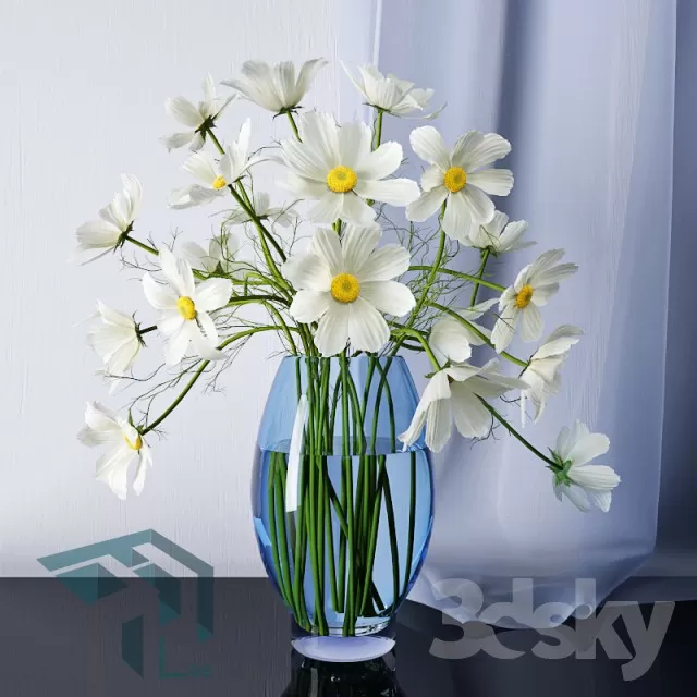 FLOWER – 3DMODEL – VASE – 263