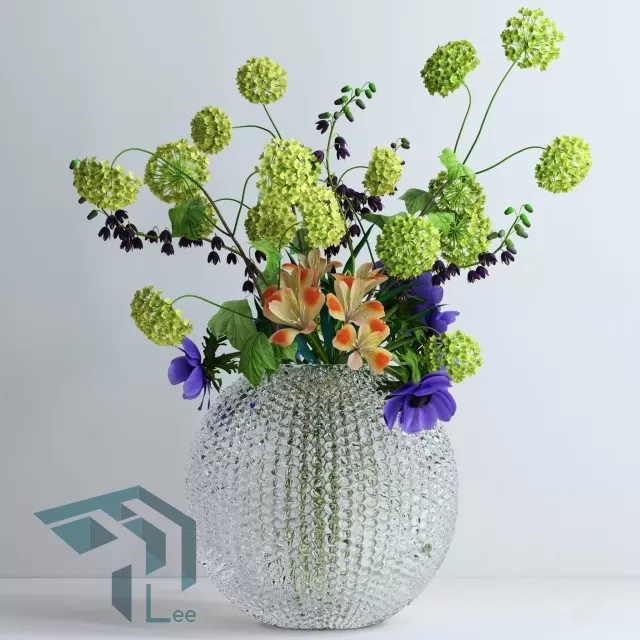 FLOWER – 3DMODEL – VASE – 267