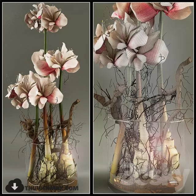 FLOWER – 3DMODEL – VASE – 272