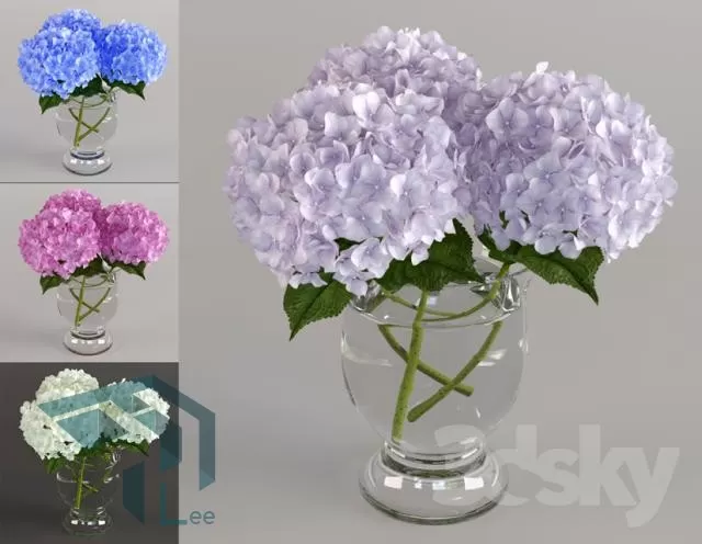FLOWER – 3DMODEL – VASE – 274