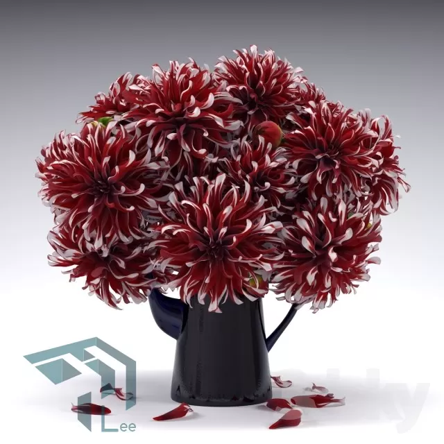 FLOWER – 3DMODEL – VASE – 276