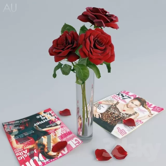 FLOWER – 3DMODEL – VASE – 277