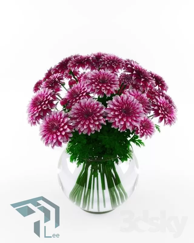 FLOWER – 3DMODEL – VASE – 286