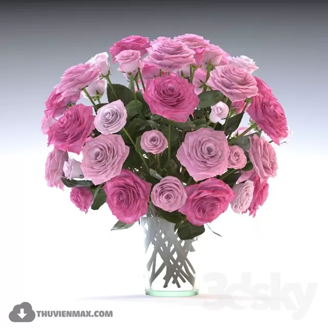 FLOWER – 3DMODEL – VASE – 304