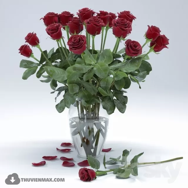 FLOWER – 3DMODEL – VASE – 308