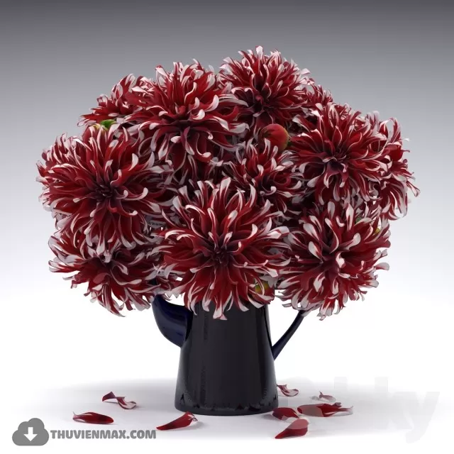 FLOWER – 3DMODEL – VASE – 315