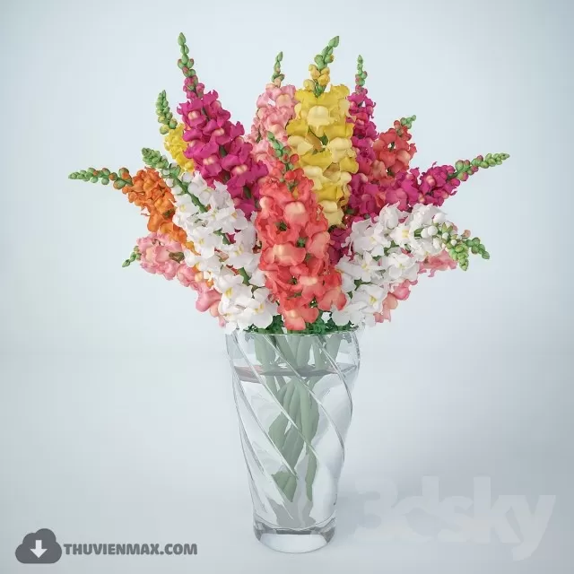 FLOWER – 3DMODEL – VASE – 318