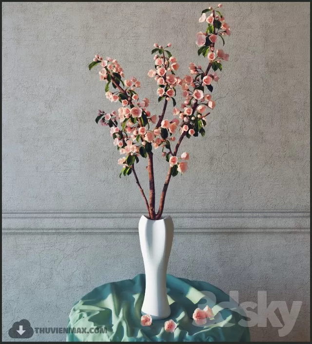 FLOWER – 3DMODEL – VASE – 331