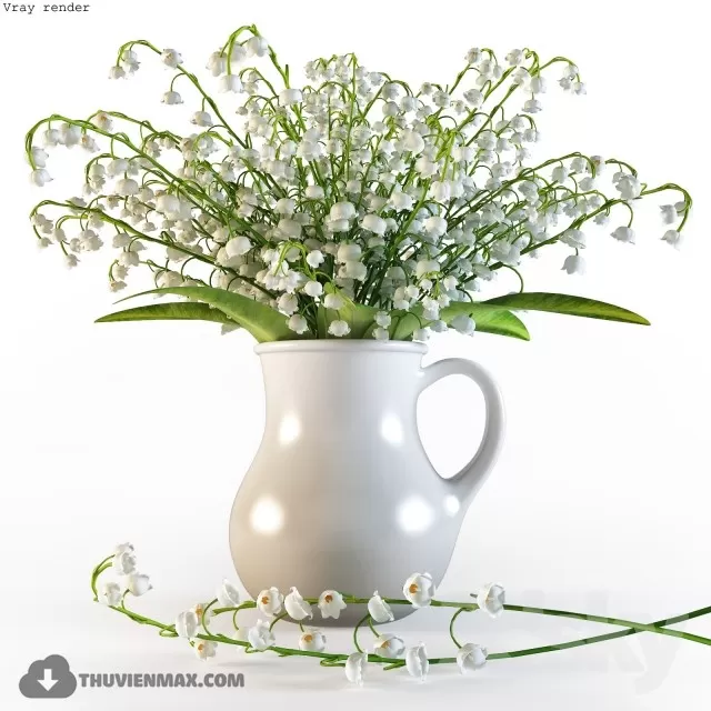 FLOWER – 3DMODEL – VASE – 335