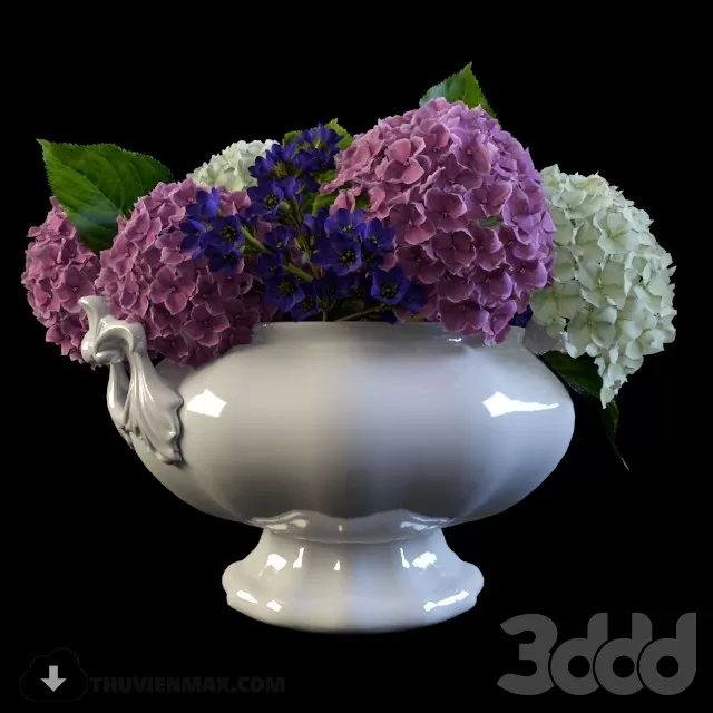 FLOWER – 3DMODEL – VASE – 342