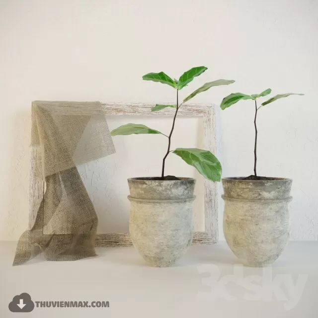 FLOWER – 3DMODEL – VASE – 346