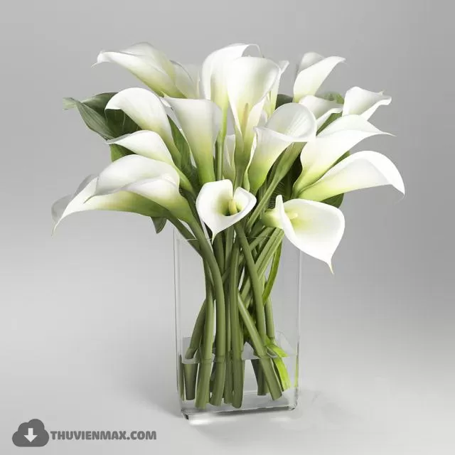 FLOWER – 3DMODEL – VASE – 354