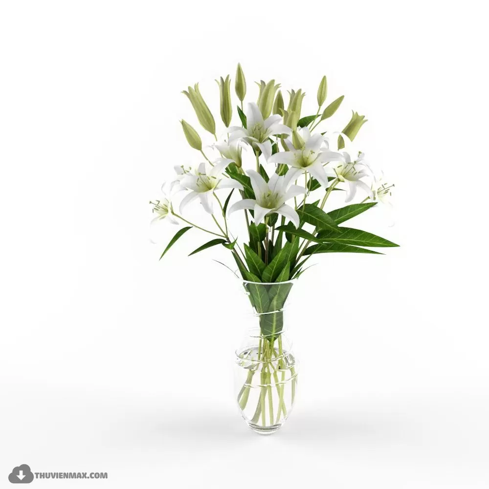 FLOWER – 3DMODEL – VASE – 355