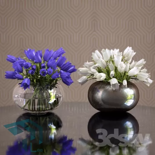 FLOWER – 3DMODEL – VASE – 363