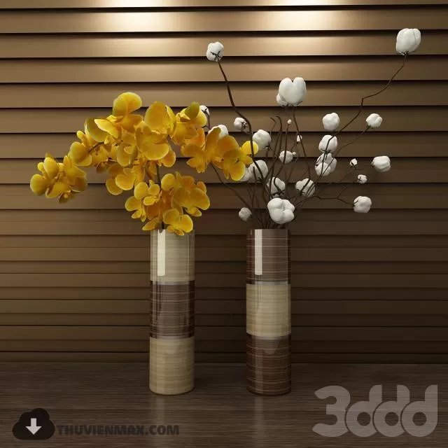 FLOWER – 3DMODEL – VASE – 366