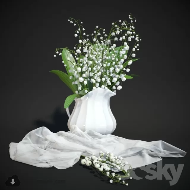 FLOWER – 3DMODEL – VASE – 369