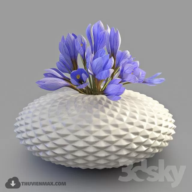 FLOWER – 3DMODEL – VASE – 373