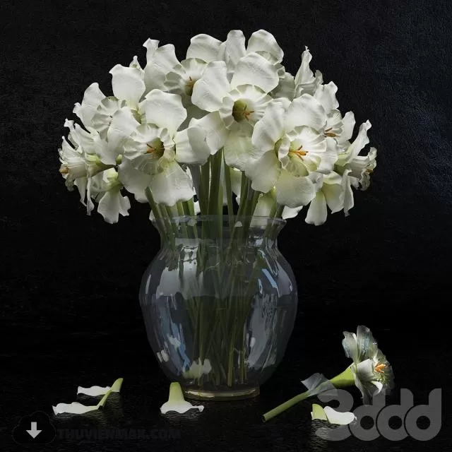FLOWER – 3DMODEL – VASE – 377