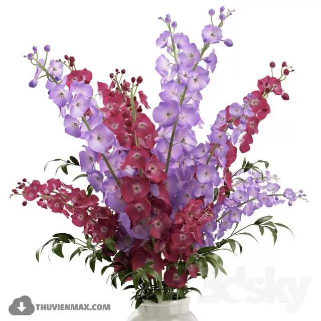 FLOWER – 3DMODEL – VASE – 378