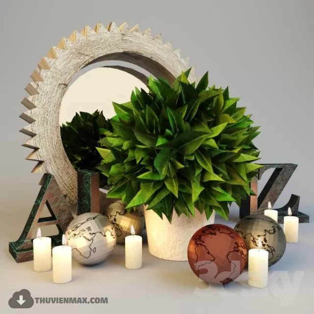 FLOWER – 3DMODEL – VASE – 380