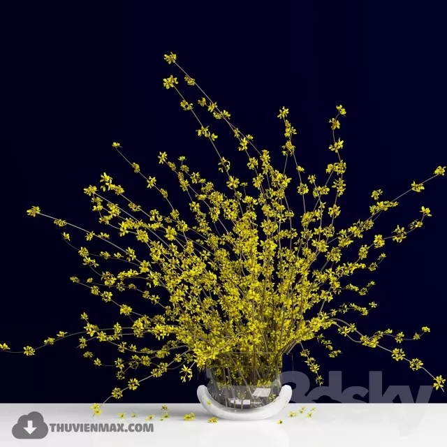 FLOWER – 3DMODEL – VASE – 400