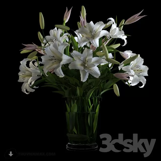 FLOWER – 3DMODEL – VASE – 401