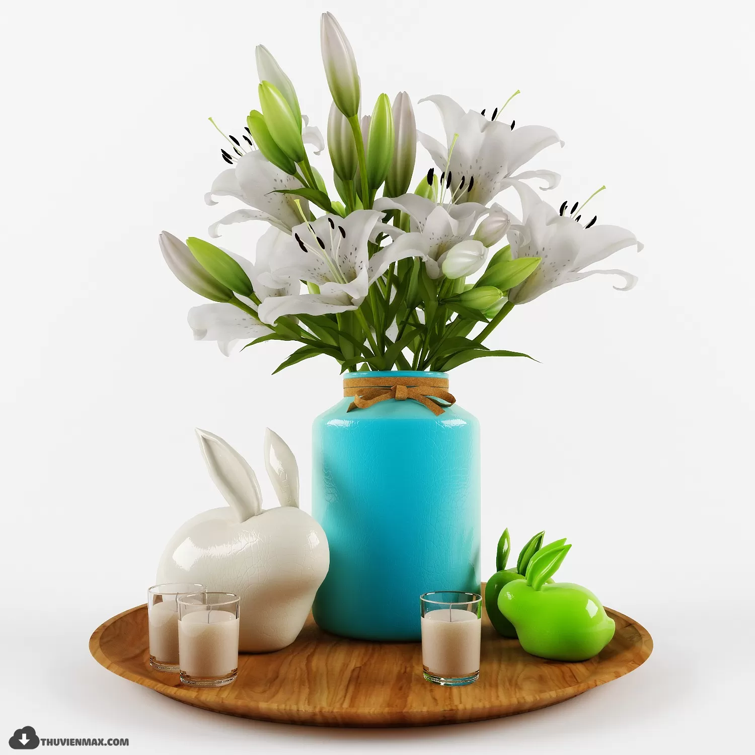 FLOWER – 3DMODEL – VASE – 404