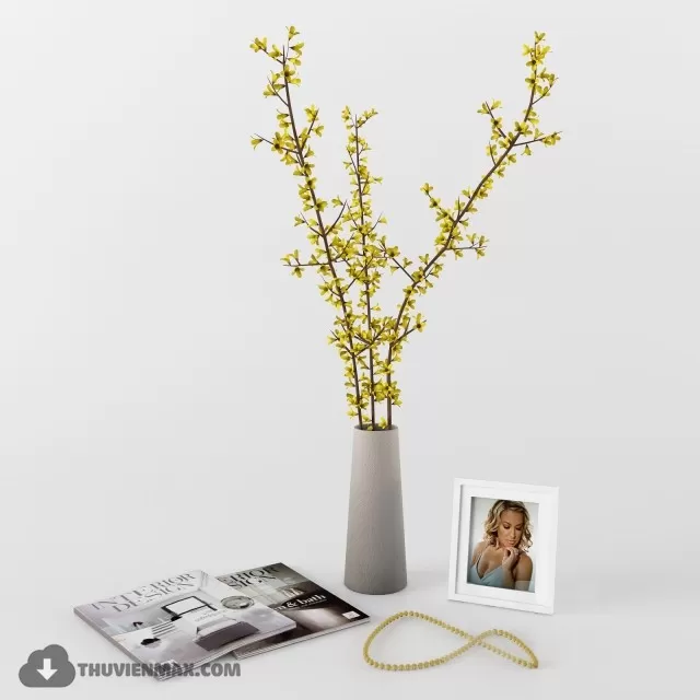 FLOWER – 3DMODEL – VASE – 406