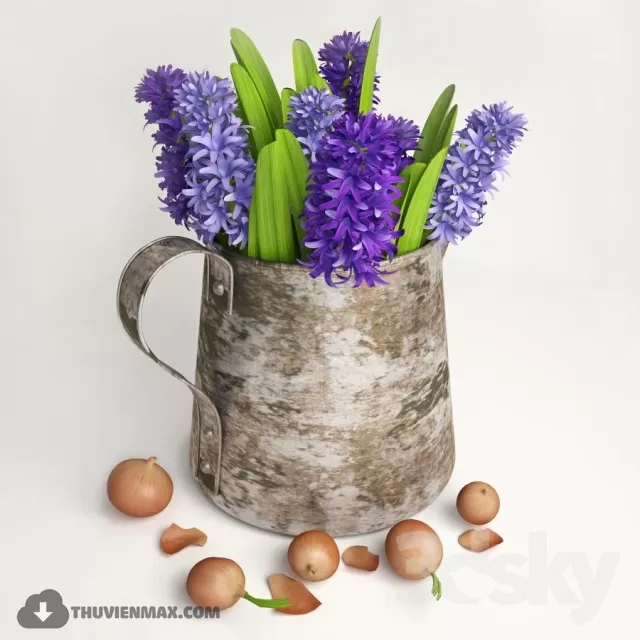 FLOWER – 3DMODEL – VASE – 409