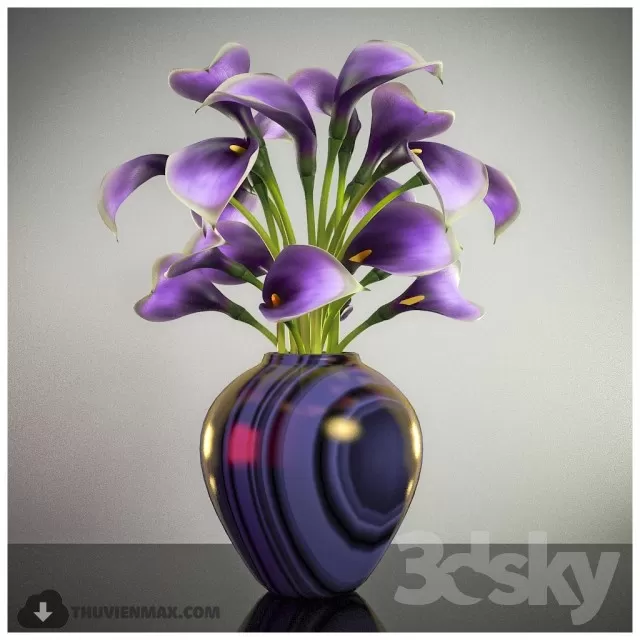 FLOWER – 3DMODEL – VASE – 418