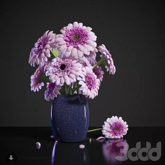 FLOWER – 3DMODEL – VASE – 420