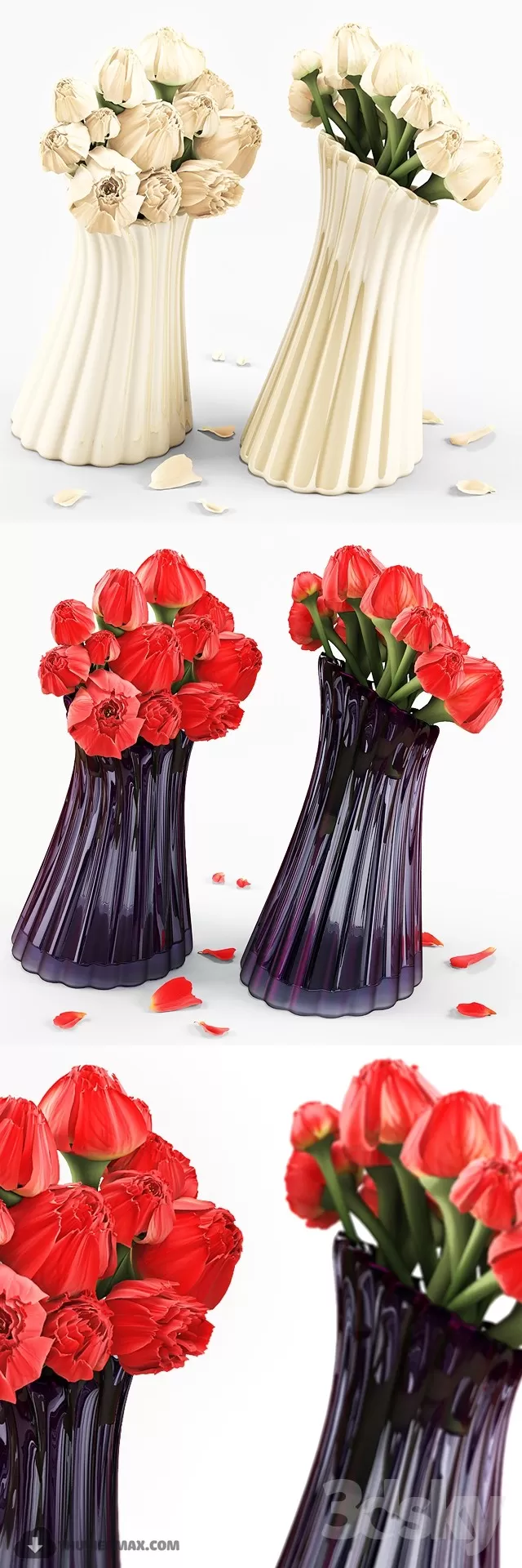FLOWER – 3DMODEL – VASE – 424