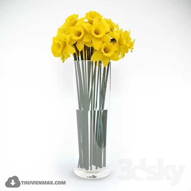 FLOWER – 3DMODEL – VASE – 427