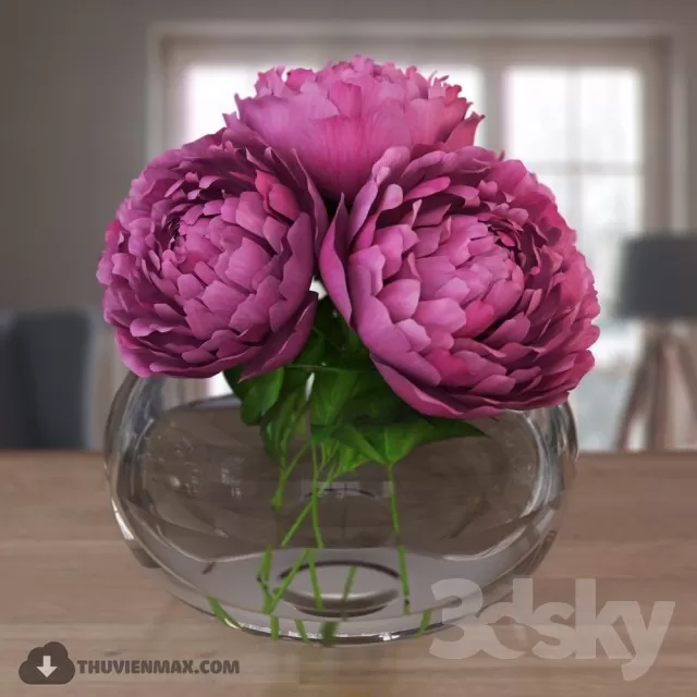 FLOWER – 3DMODEL – VASE – 428