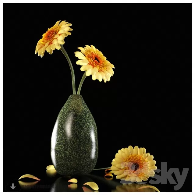 FLOWER – 3DMODEL – VASE – 431