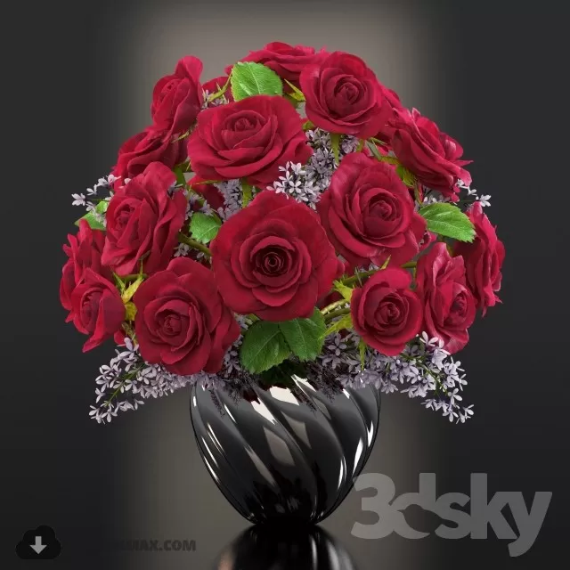 FLOWER – 3DMODEL – VASE – 433