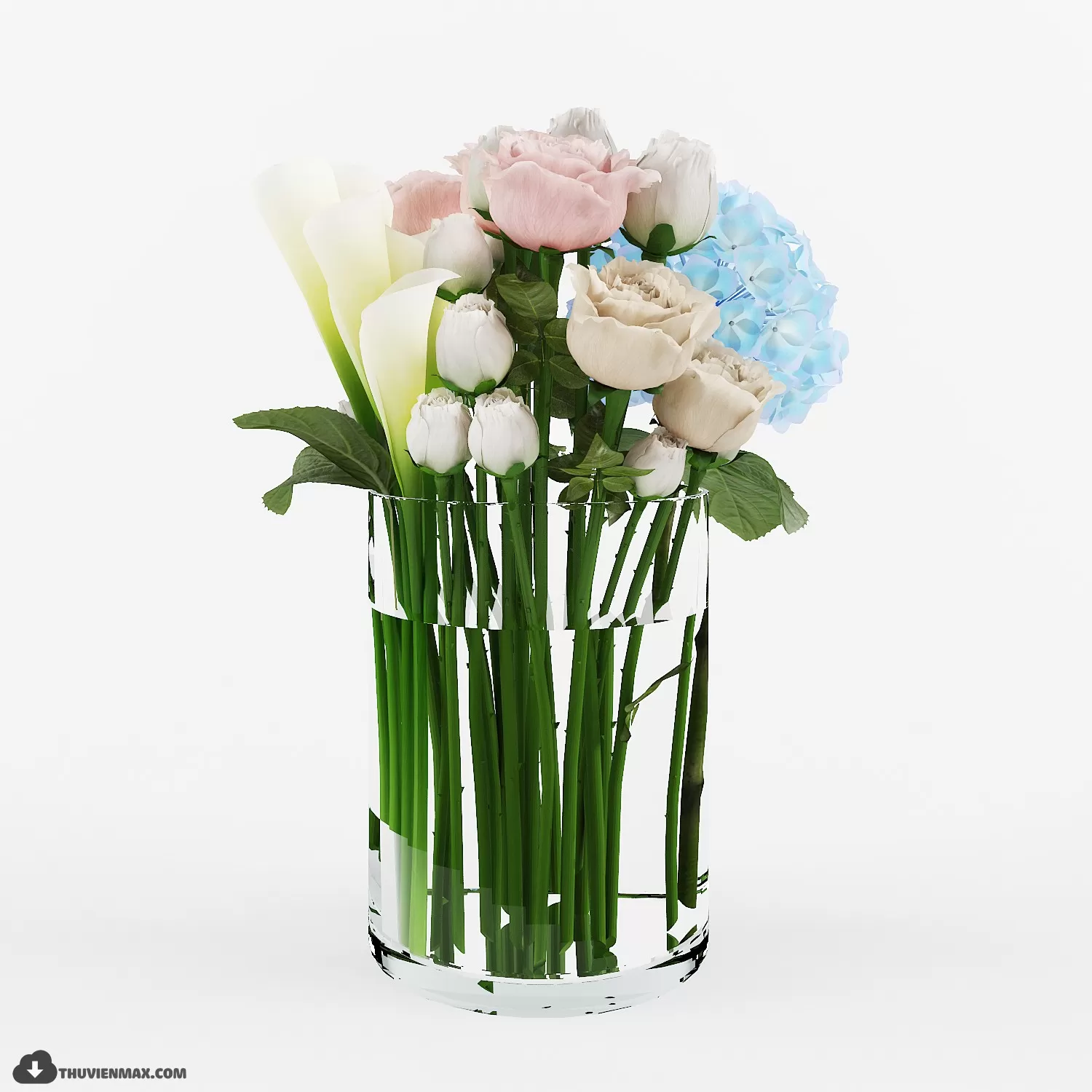 FLOWER – 3DMODEL – VASE – 437