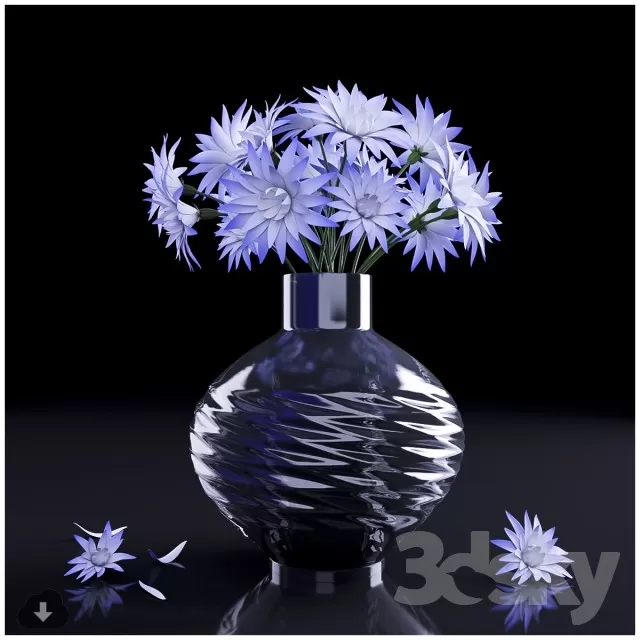 FLOWER – 3DMODEL – VASE – 440
