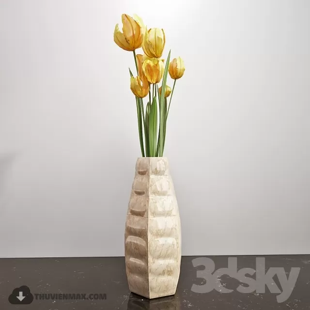 FLOWER – 3DMODEL – VASE – 445