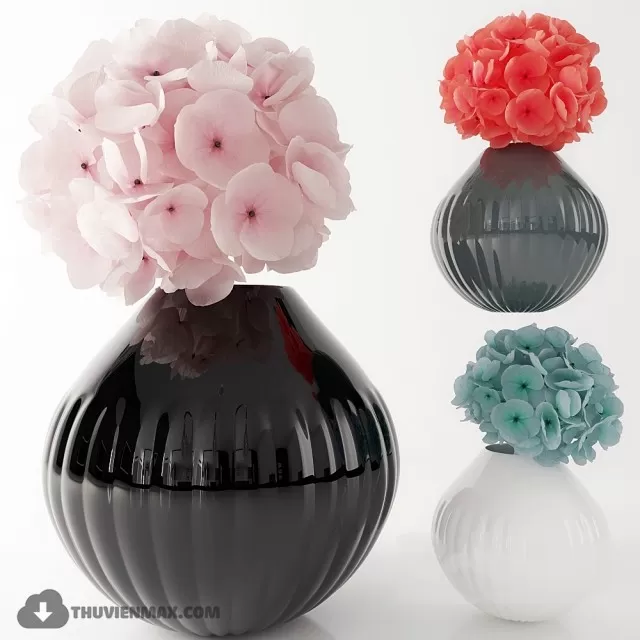 FLOWER – 3DMODEL – VASE – 446
