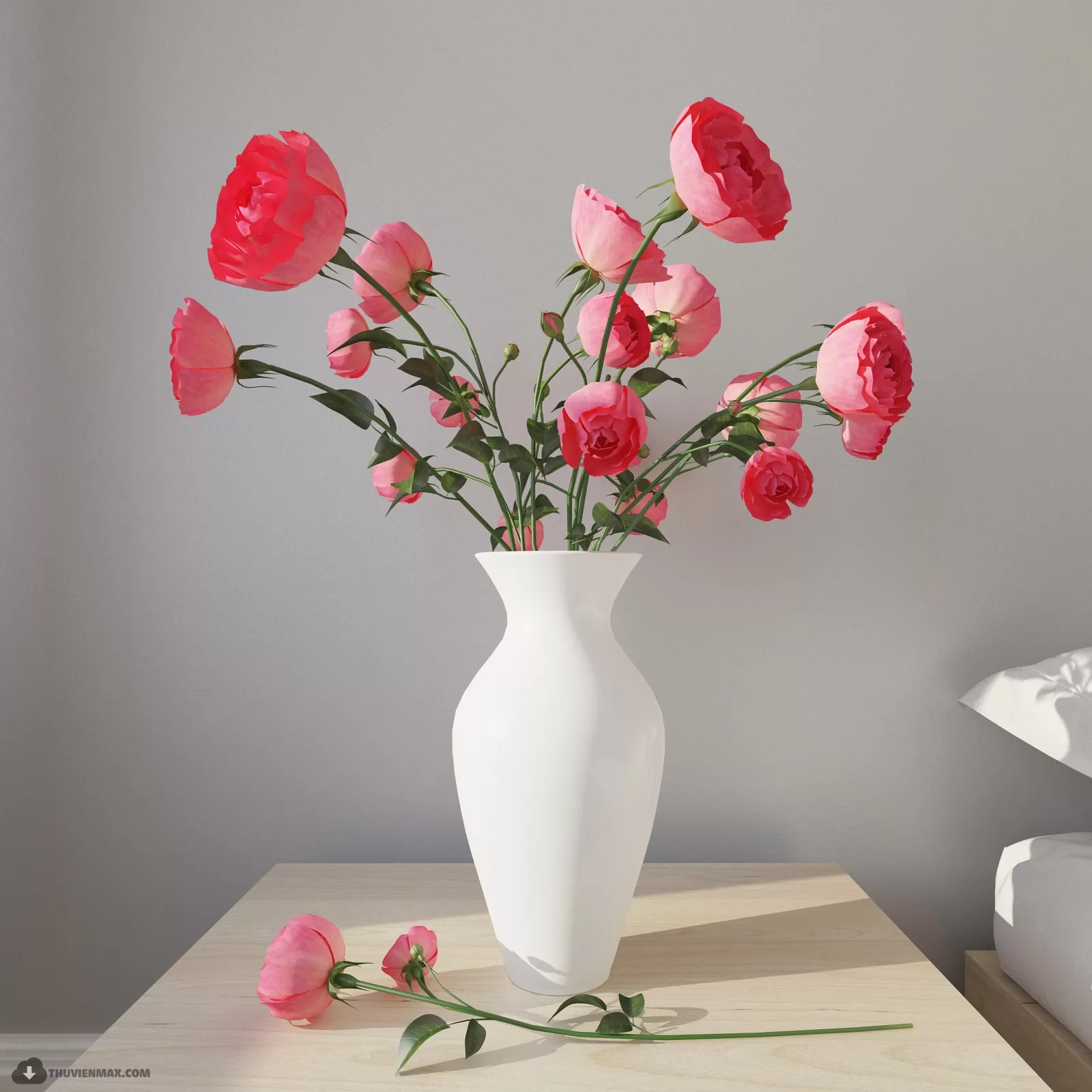 FLOWER – 3DMODEL – VASE – 450