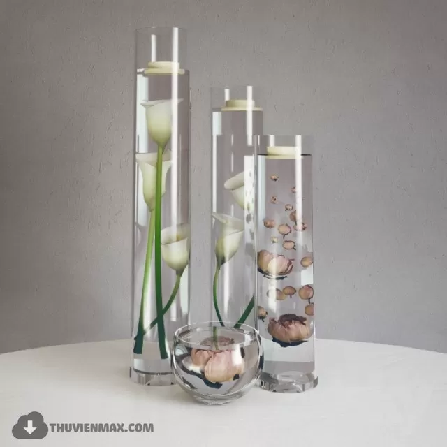 FLOWER – 3DMODEL – VASE – 457