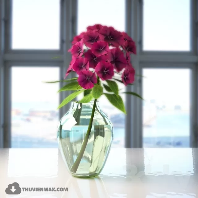 FLOWER – 3DMODEL – VASE – 458